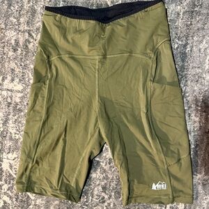 REI Olive Bike Shorts